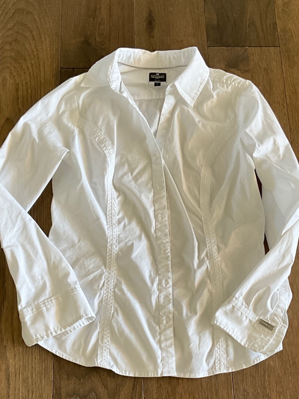Express White Essential Button-Up Shirt